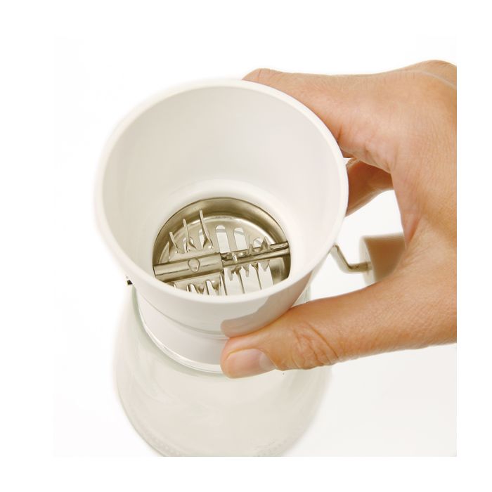 Norpro Glass Nut and Topping Chopper, White