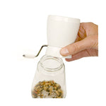 Norpro Glass Nut and Topping Chopper, White