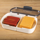 Progressive Prepworks Split Deli ProKeeper Storage Container with Air Tight Lid