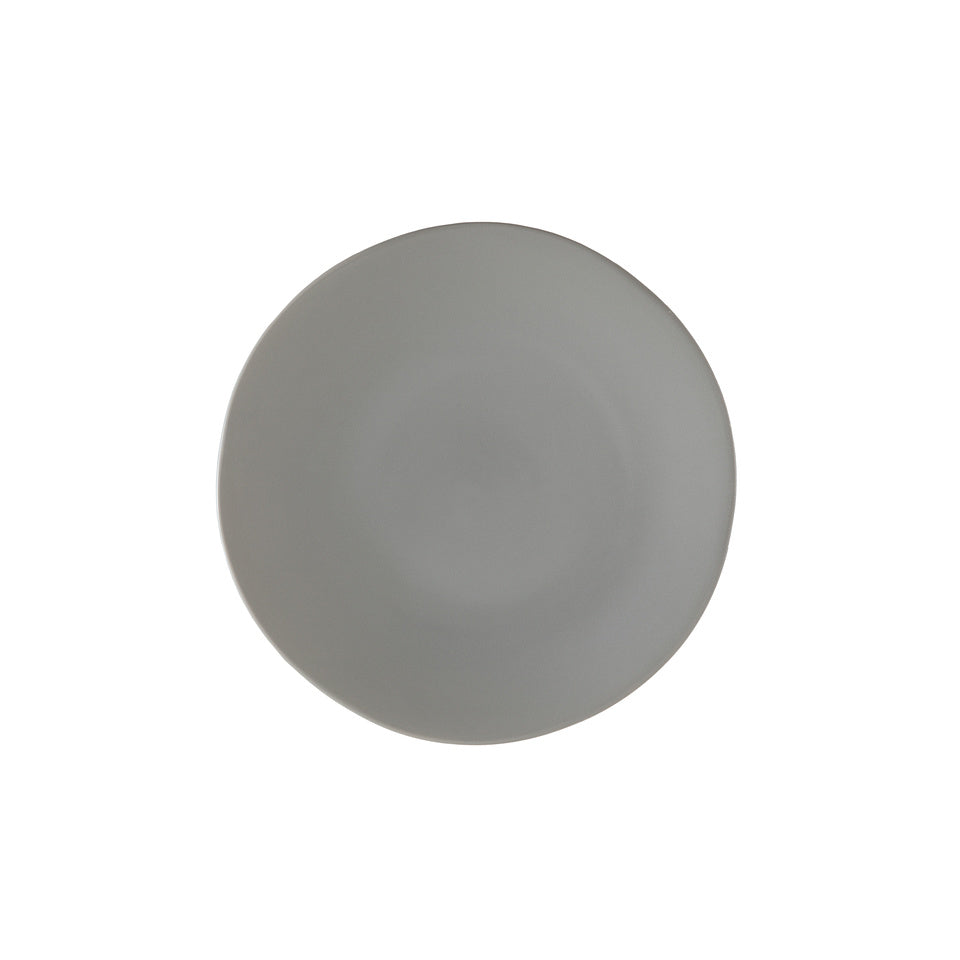Fortessa Vitraluxe Dinnerware Heirloom Salad Plate, 8-Inch, Set of 4, Smoke
