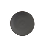 Fortessa Vitraluxe Dinnerware Heirloom Salad Plate, 8-Inch, Set of 4, Charcoal