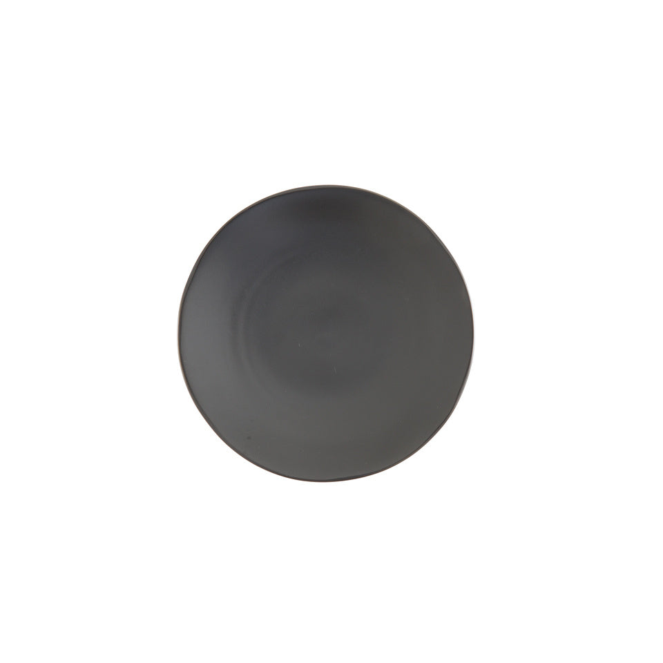 Fortessa Vitraluxe Dinnerware Heirloom Bread & Butter Plate, 6.25-Inch, Set of 4, Charcoal