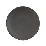 Fortessa Vitraluxe Dinnerware Heirloom Charger, 12-Inch, Set of 4, Charcoal