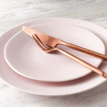 Fortessa Vitraluxe Dinnerware Heirloom Dinner Plate, 10.75-Inch, Set of 4, Blush