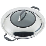 Anolon Advanced Home Hard-Anodized Nonstick Wok with Side Handles and Lid, 14-Inch, Moonstone