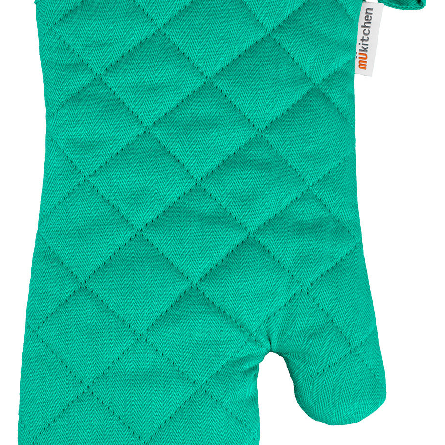 MU Kitchen 100% Cotton Terry-Lined Oven Mitt, 13-Inch