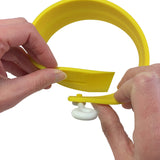 Fusionbrands EggXactRing Adjustible Silicone Egg Ring, Yellow