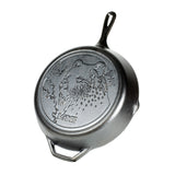 Lodge Cast Iron Wildlife Series 12 Inch Skillet, Bear