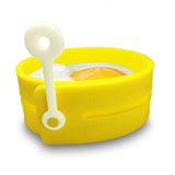 Fusionbrands EggXactRing Adjustible Silicone Egg Ring, Yellow