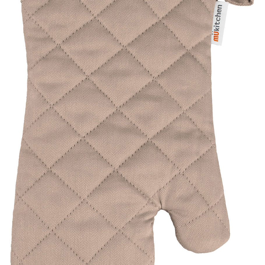 MU Kitchen 100% Cotton Terry-Lined Oven Mitt, 13-Inch